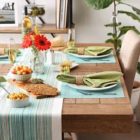 Design Imports Aqua Pvc Doubleframe 6-pc. Placemats