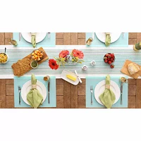 Design Imports Aqua Pvc Doubleframe 6-pc. Placemats