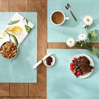 Design Imports Aqua Pvc Doubleframe 6-pc. Placemats