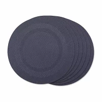 Design Imports Stonewash Blue  Pvc Doubleframe 6-pc. Placemats