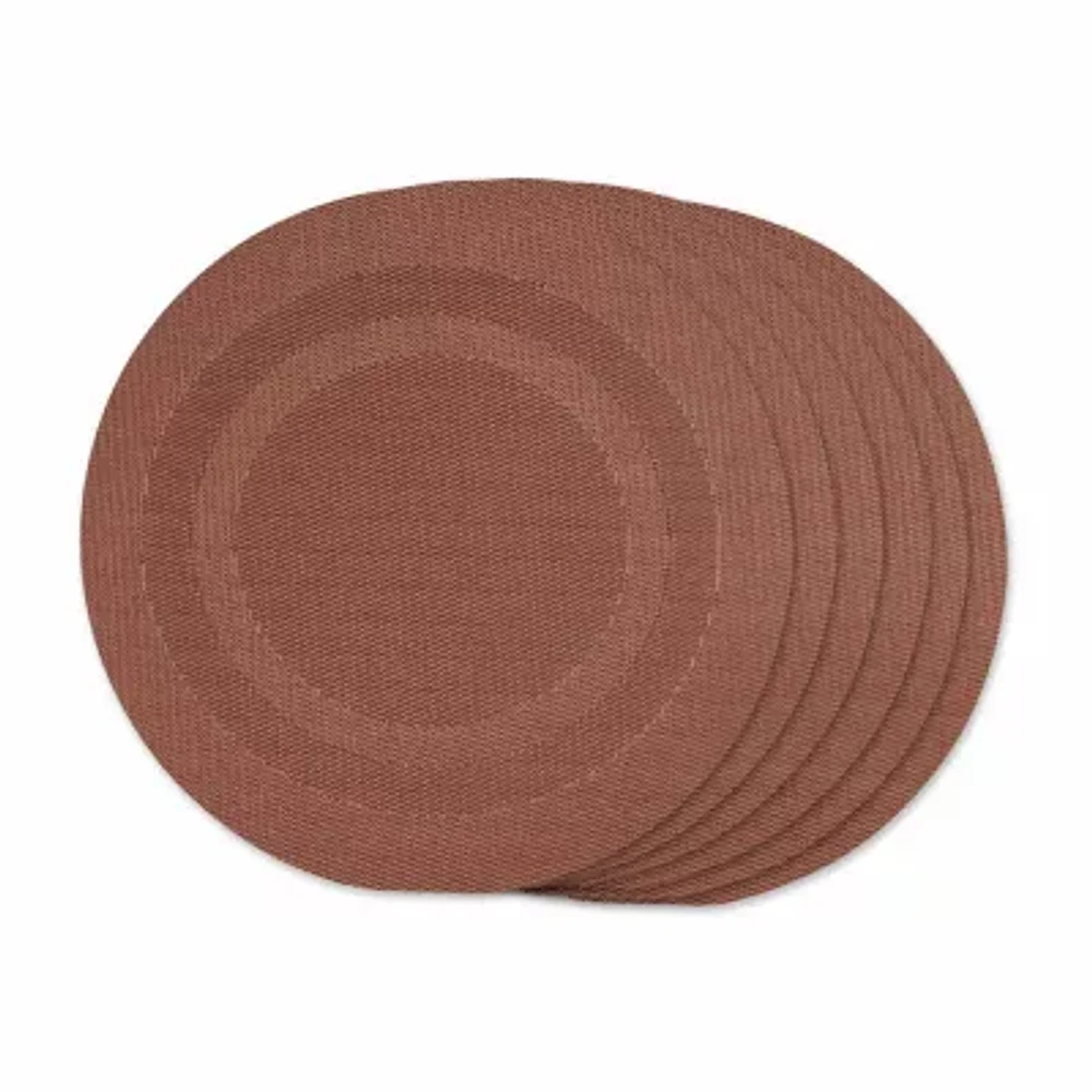 Design Imports Cinnamon  Pvc Doubleframe 6-pc. Placemats