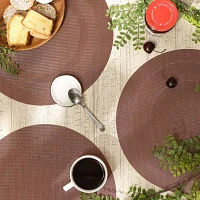 Design Imports Cinnamon  Pvc Doubleframe 6-pc. Placemats