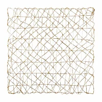 Design Imports Gold Woven Paper Square 6-pc. Placemats