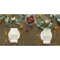 Design Imports Gold Woven Paper Square 6-pc. Placemats