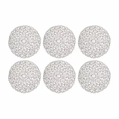 Design Imports Gray Woven Paper 6-pc. Placemats