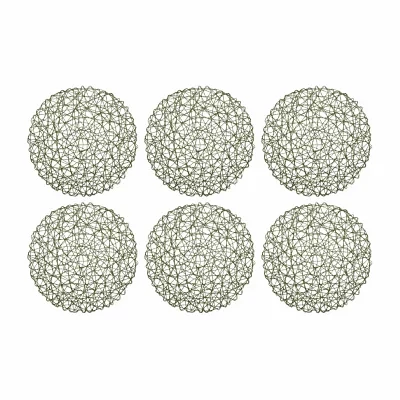 Design Imports Artichoke Woven Paper 6-pc. Placemats