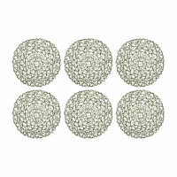 Design Imports Artichoke Woven Paper 6-pc. Placemats