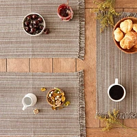 Design Imports Mushroom Variegated Fringe 6-pc. Placemats