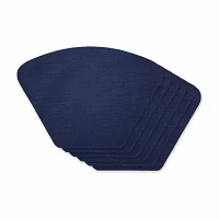 Design Imports Nautical Blue Solid  Table 6-pc. Placemats