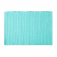 Design Imports Aqua Ribbed 6-pc. Placemats