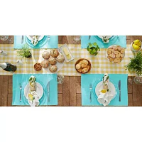 Design Imports Aqua Ribbed 6-pc. Placemats