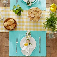 Design Imports Aqua Ribbed 6-pc. Placemats