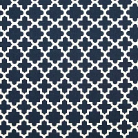 Design Imports Nautical Blue Lattice Table Runners