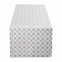 Design Imports Gray Lattice Table Runners