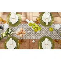 Design Imports Gray Lattice Table Runners