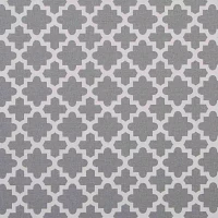 Design Imports Gray Lattice Table Runner