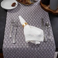 Design Imports Gray Mini Diamond Table Runners