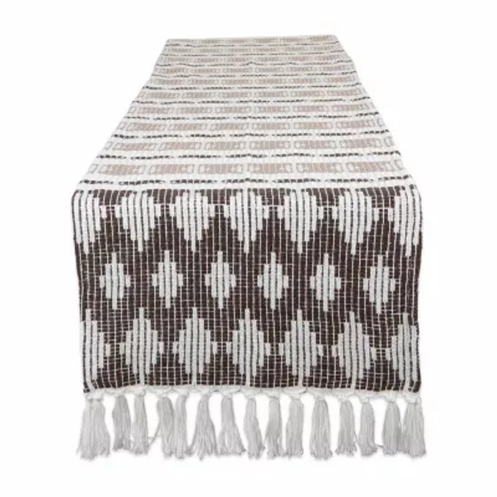 Design Imports Colby Southwest Dark Brown/Stone Table Runners