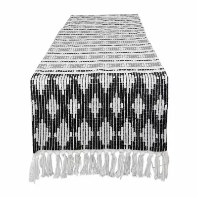 Design Imports Black/Gray Colby Southwest Table Runners