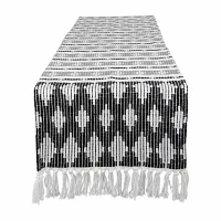 Design Imports Black/Gray Colby Southwest Table Runners