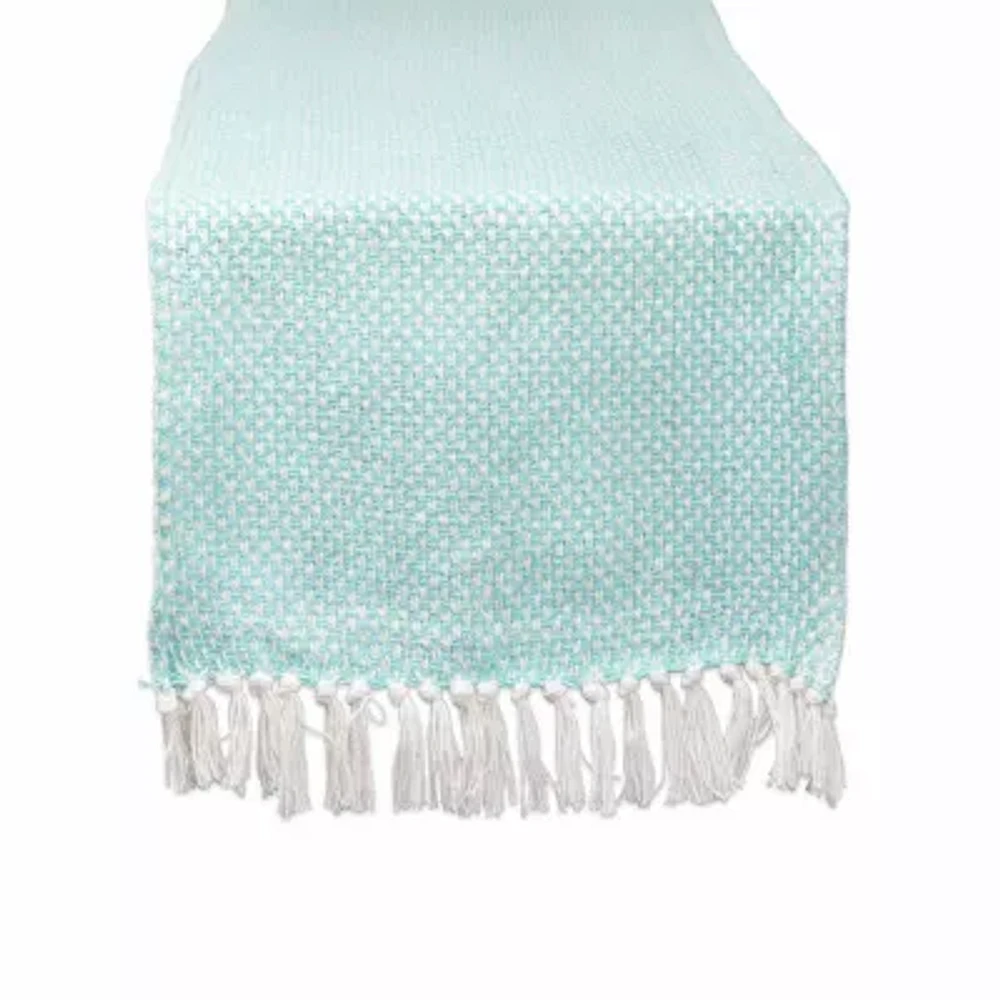 Design Imports Aqua Woven Table Runners