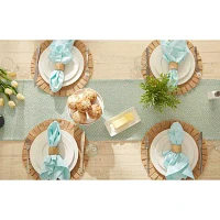 Design Imports Aqua Diamond Table Runners