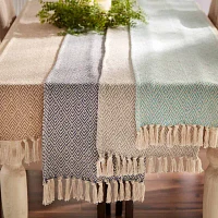 Design Imports Aqua Diamond Table Runners