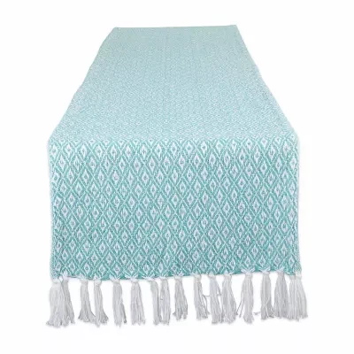 Design Imports Aqua Mini Diamond Table Runners