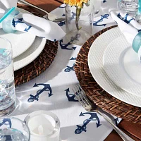 Design Imports Anchors Print Outdoor Table Runners