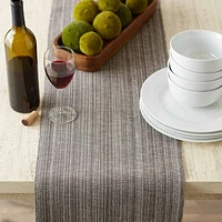 Design Imports Gray Variegated Fringe Table Runners