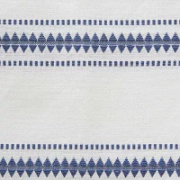 Design Imports French Blue Zig Dobby Stripe Table Runners