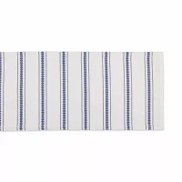 Design Imports French Blue Zig Dobby Stripe Table Runners