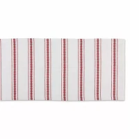 Design Imports Barn Red Zig Dobby Stripe Table Runners