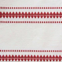 Design Imports Barn Red Zig Dobby Stripe Table Runners