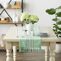 Design Imports Grass Green Stripes Table Runners