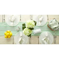 Design Imports Grass Green Stripes Table Runners