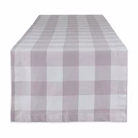 Design Imports Dusty Lilac Buffalo Check Table Runners