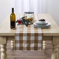 Design Imports Stone Buffalo Check Table Runners