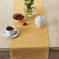 Design Imports Honey Gold/White 2-Tone Ribbed Table Runners