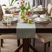 Design Imports Artichoke Eco-Friendly Chambray Fine Ribbed Table Runners