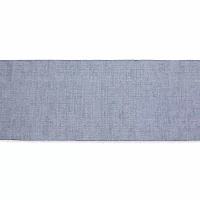 Design Imports French Blue Eco-Friendly Chambray Fine Ribbed Table Runners