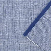 Design Imports French Blue Eco-Friendly Chambray Fine Ribbed Table Runners