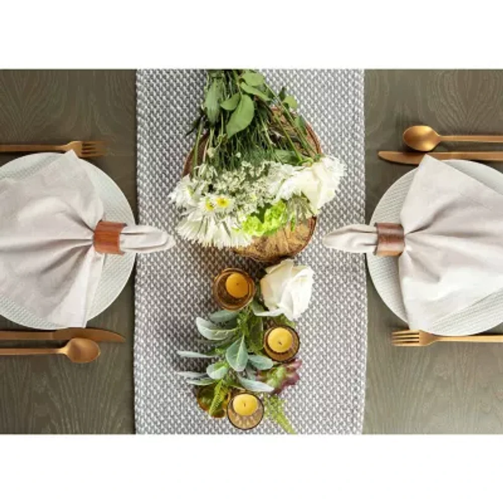 Design Imports Gray Woven Table Runners