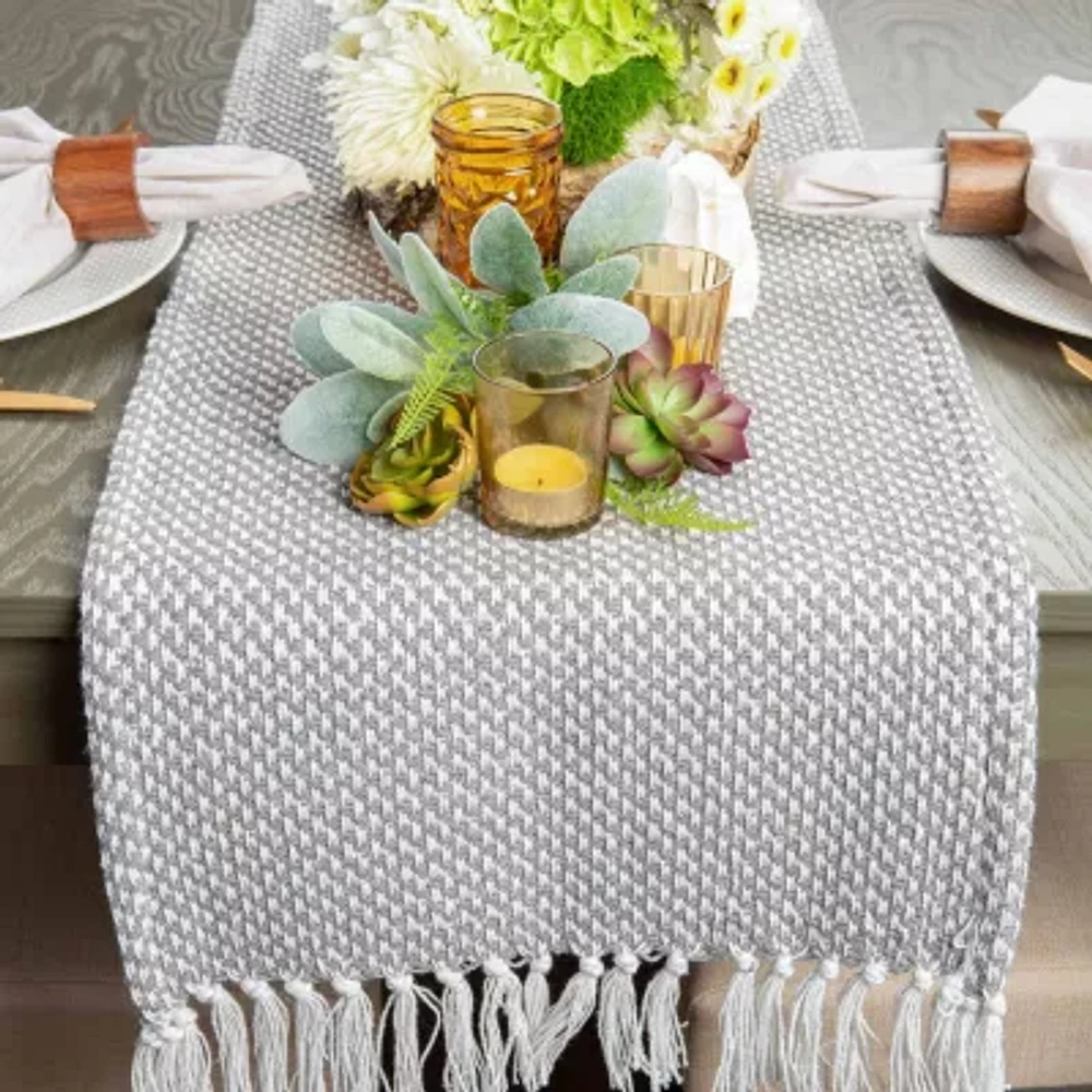 Design Imports Gray Woven Table Runners