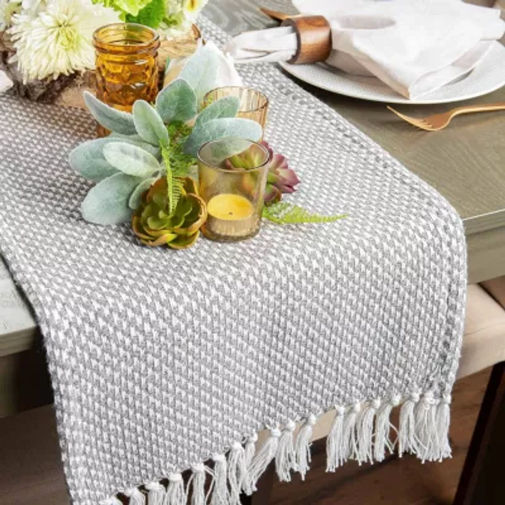 Design Imports Gray Woven Table Runners
