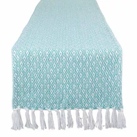 Design Imports Aqua Mini Diamond Table Runners