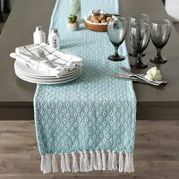 Design Imports Aqua Mini Diamond Table Runners