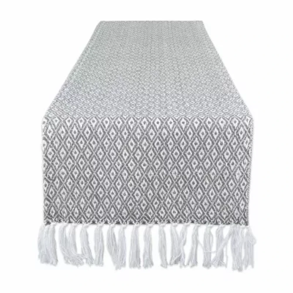 Design Imports Gray Mini Diamond Table Runners