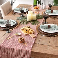 Design Imports Barn Red Chevron Table Runners