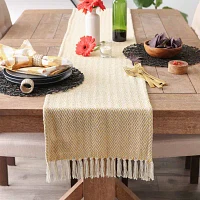 Design Imports Marigold Chevron Table Runners